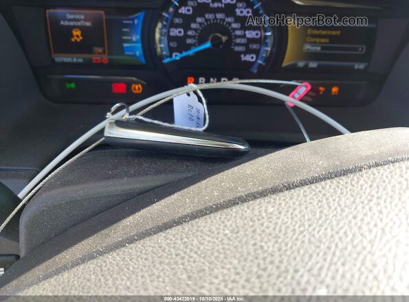 2FMGK5C84KBA38853 2019 FORD FLEX Gray Вид панелі приладів