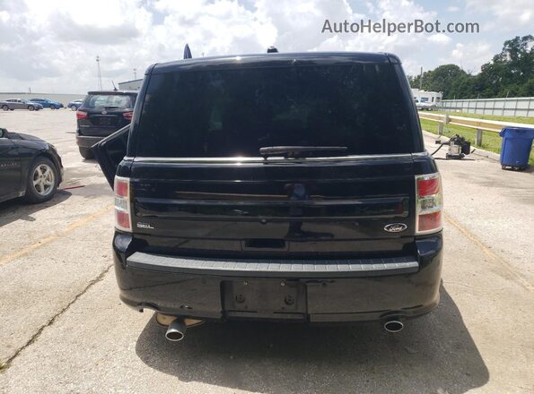 2FMGK5C87HBA10098 2017 FORD FLEX Black Вид ззаду