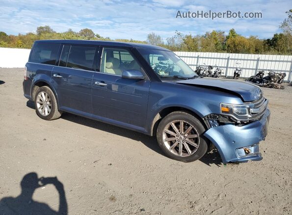 2FMGK5D87KBA32320 2019 FORD FLEX Blue Front right