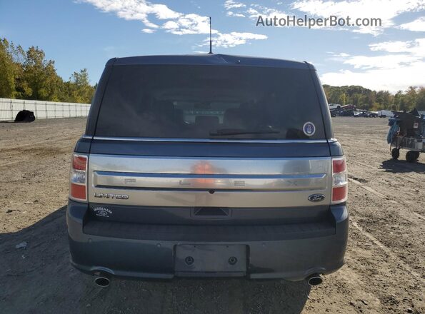 2FMGK5D87KBA32320 2019 FORD FLEX Blue Rear view