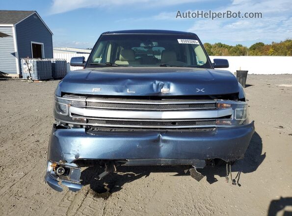 2FMGK5D87KBA32320 2019 FORD FLEX Blue Front view