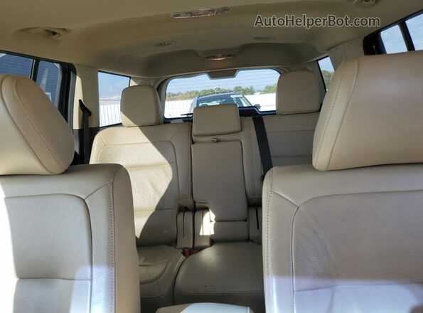 2FMGK5D87KBA32320 2019 FORD FLEX Blue Rear seats view
