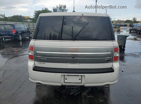 2FMGK5D8XKBA13826 2019 FORD FLEX White Հետևի տեսք