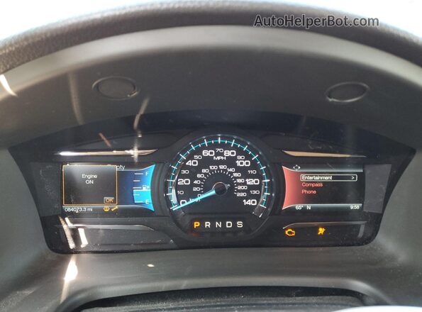 2FMHK6C80KBA02507 2019 FORD FLEX Maroon Widok zestawu wskaźników