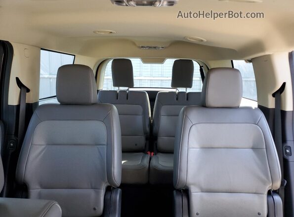 2FMHK6C80KBA02507 2019 FORD FLEX Maroon Widok tylnych siedzeń