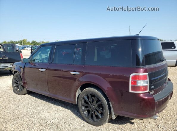 2FMHK6C80KBA02507 2019 FORD FLEX Maroon Tył lewy