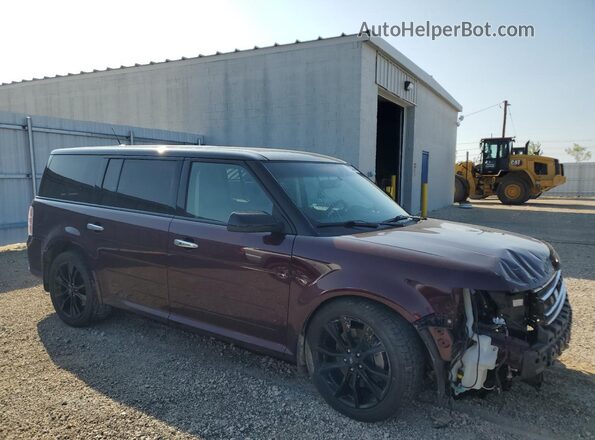 2FMHK6C80KBA02507 2019 FORD FLEX Maroon Przód prawy