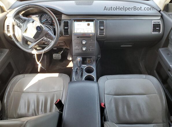 2FMHK6C80KBA02507 2019 FORD FLEX Maroon Widok deski rozdzielczej