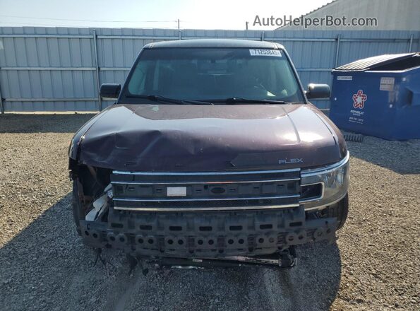 2FMHK6C80KBA02507 2019 FORD FLEX Maroon Widok z przodu
