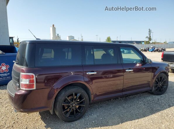 2FMHK6C80KBA02507 2019 FORD FLEX Maroon Tył prawy