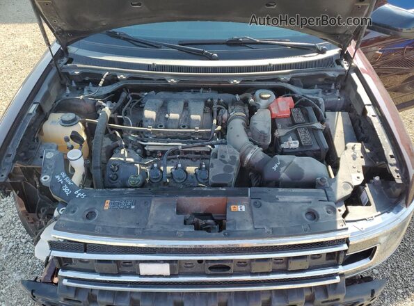 2FMHK6C80KBA02507 2019 FORD FLEX Maroon Widok komory silnika