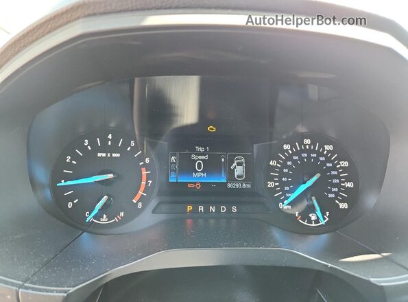 2FMPK3G99LBA26299 2020 FORD EDGE Silver ხელსაწყოთა პანელის ხედი