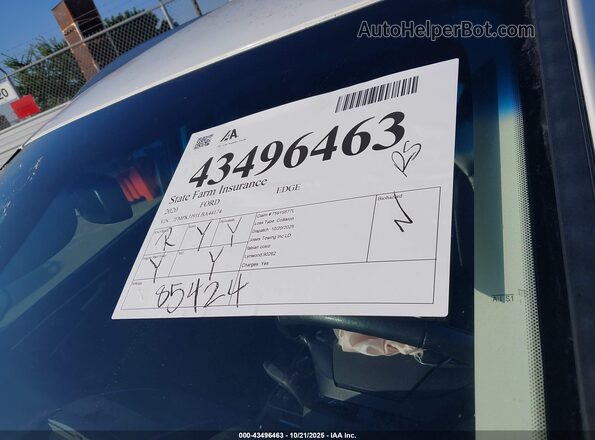 2FMPK3J91LBA44174 2020 FORD EDGE White 