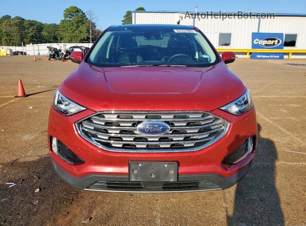2FMPK3J91LBB29497 2020 FORD EDGE Red Widok z przodu