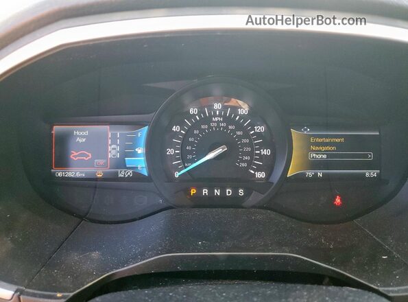 2FMPK3J91LBB29497 2020 FORD EDGE Red Widok zestawu wskaźników