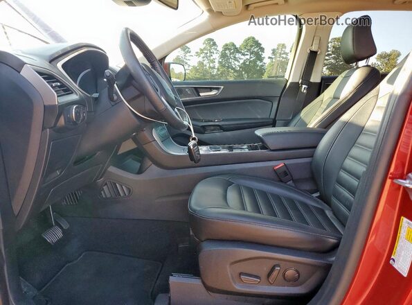 2FMPK3J91LBB29497 2020 FORD EDGE Red Widok wnętrza z przodu