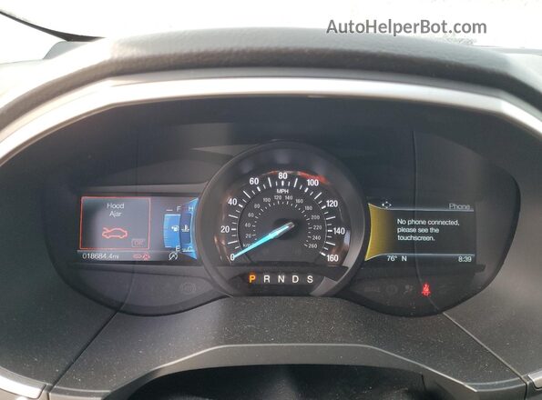 2FMPK3J96LBB49552 2020 FORD EDGE Gray Вид щитка приладів