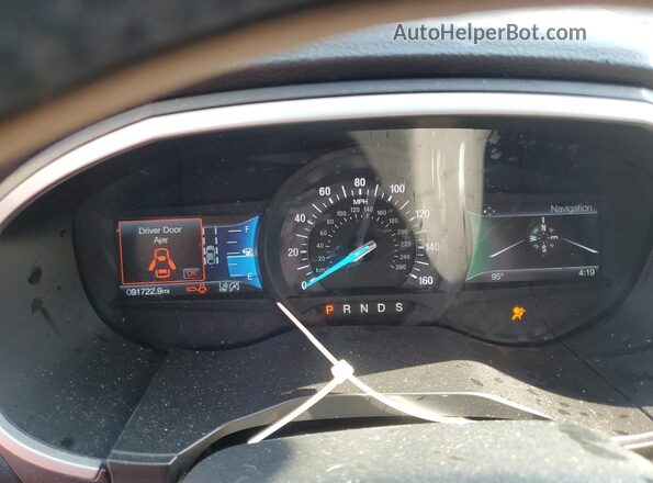 2FMPK3J9XLBA34047 2020 FORD EDGE Maroon ხელსაწყოთა პანელის ხედი