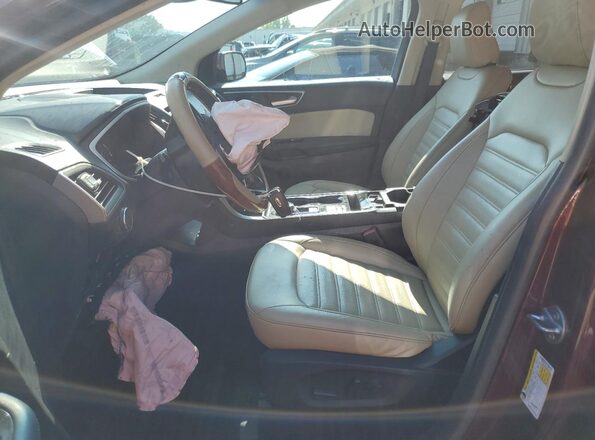 2FMPK3J9XLBA34047 2020 FORD EDGE Maroon წინა სალონის ხედი