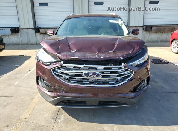 2FMPK3J9XLBA34047 2020 FORD EDGE Maroon წინა ხედი