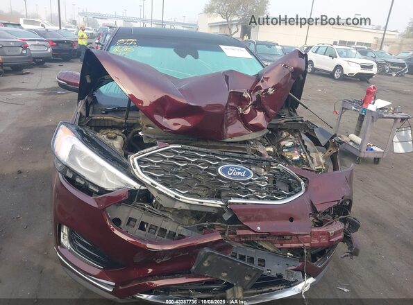 2FMPK3K97LBA35512 2020 FORD EDGE Burgundy უკანა სალონის ხედი
