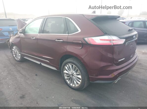 2FMPK3K97LBA35512 2020 FORD EDGE Burgundy უკანა მარცხენა