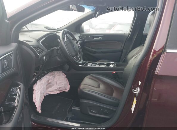 2FMPK3K97LBA35512 2020 FORD EDGE Burgundy წინა სალონის ხედი