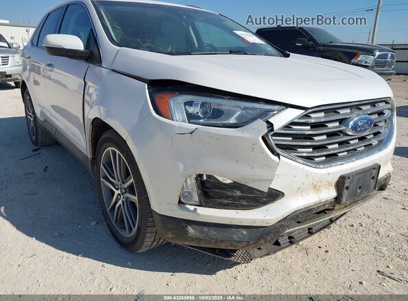 2FMPK3K98KBC20277 2019 FORD EDGE White Вид спереду