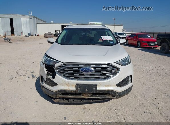 2FMPK3K98KBC20277 2019 FORD EDGE White Вид щитка приладів