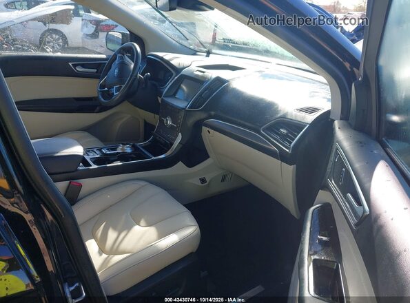 2FMPK3K99LBA17626 2020 FORD EDGE Black წინა სალონის ხედი