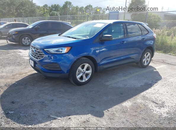 2FMPK4G92LBA60977 2020 FORD EDGE Blue წინა მარცხენა ხედი სამი მეოთხედიდან