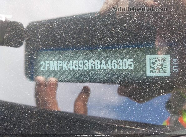 2FMPK4G93RBA46305 2024 FORD EDGE Синий Вид подкапотного пространства