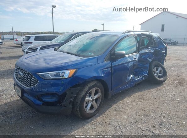2FMPK4G93RBA46305 2024 FORD EDGE Синий Передняя левая четверть