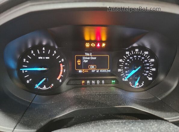 2FMPK4G95LBB24235 2020 FORD EDGE Black Instrument cluster view