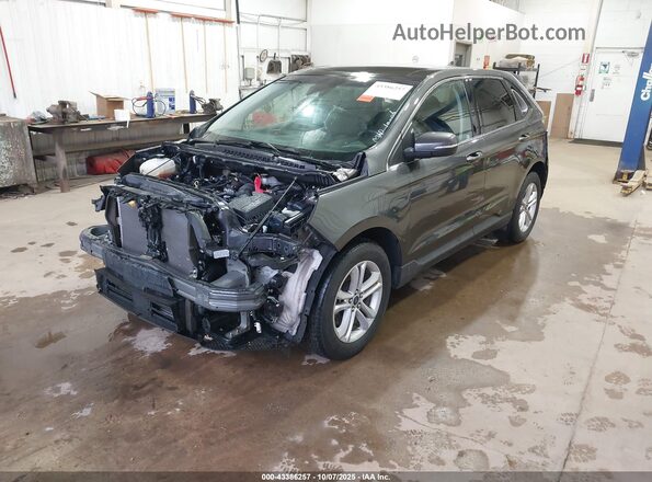 2FMPK4J90KBB60955 2019 FORD EDGE Gray Vista tres cuartos delantera izquierda