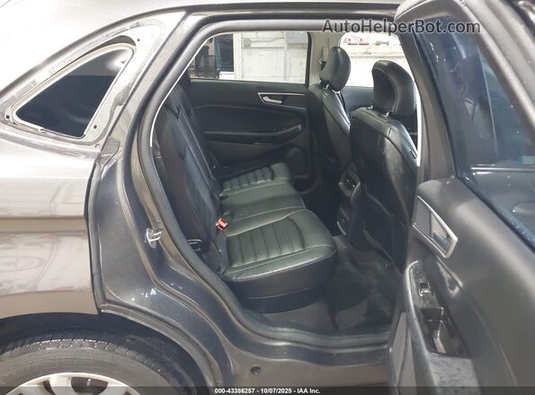 2FMPK4J90KBB60955 2019 FORD EDGE Gray Vista de la etiqueta del VIN