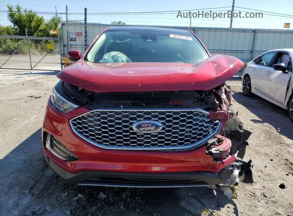 2FMPK4J90RBA19720 2024 FORD EDGE Burgundy Widok z przodu
