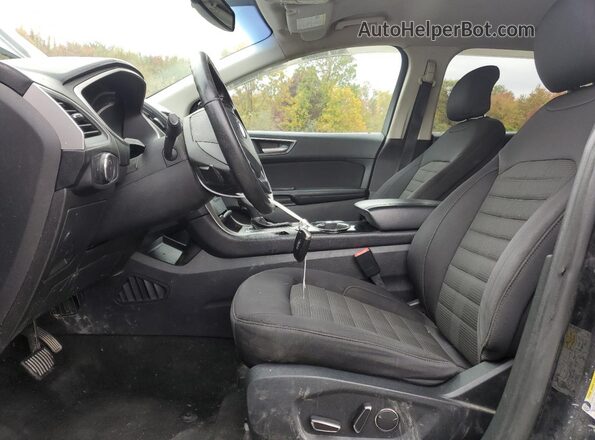 2FMPK4J91JBC24256 2018 FORD EDGE Black წინა სალონის ხედი