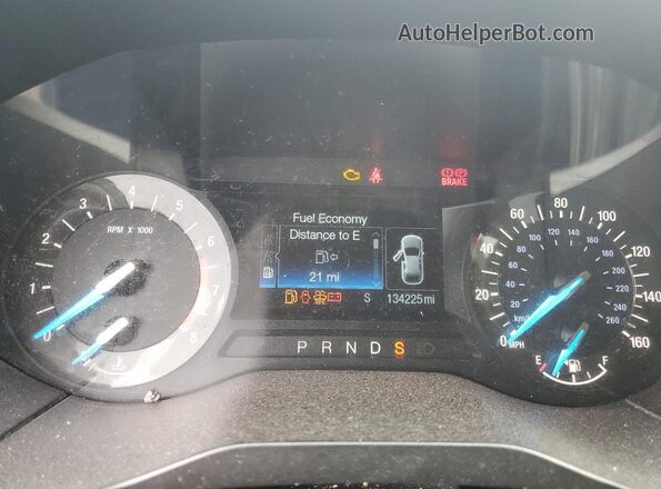 2FMPK4J91JBC24256 2018 FORD EDGE Black ხელსაწყოთა პანელის ხედი