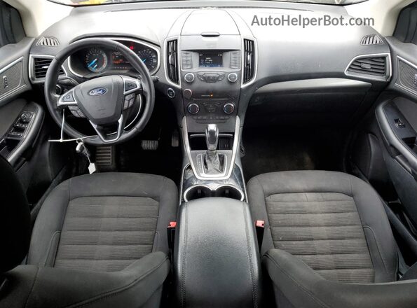 2FMPK4J91JBC24256 2018 FORD EDGE Black წინა პანელის ხედი
