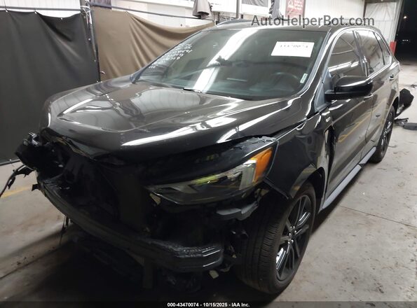 2FMPK4J91NBA22779 2022 FORD EDGE Black Vista tres cuartos delantera izquierda