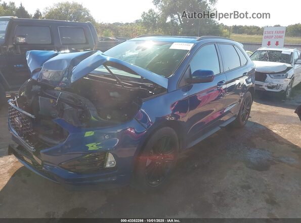 2FMPK4J91PBA12434 2023 FORD EDGE Blue Front left