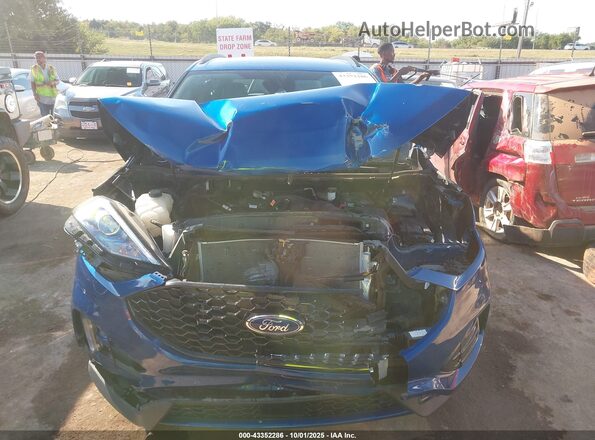 2FMPK4J91PBA12434 2023 FORD EDGE Blue Rear interior view
