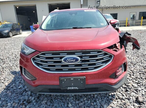 2FMPK4J95LBA48668 2020 FORD EDGE Red წინა ხედი