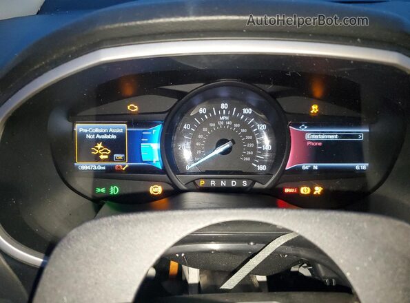 2FMPK4J96LBA34973 2020 FORD EDGE Silver Vista del cuadro de instrumentos