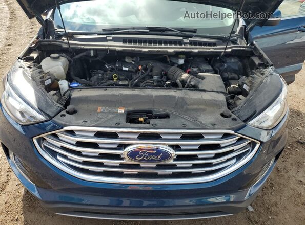 2FMPK4J98LBA49765 2020 FORD EDGE Teal ძრავის განყოფილების ხედი
