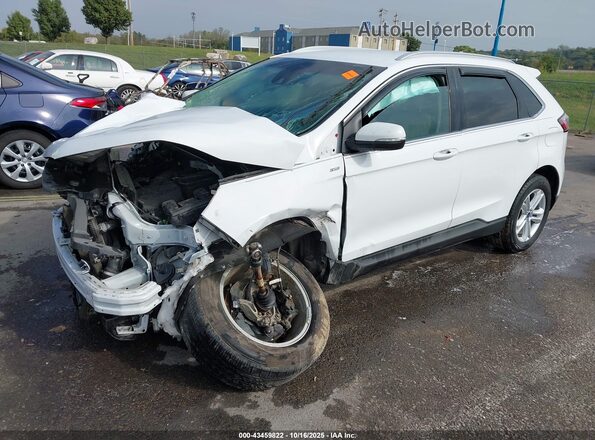 2FMPK4J98LBA77811 2020 FORD EDGE White წინა მარცხენა ხედი სამი მეოთხედიდან