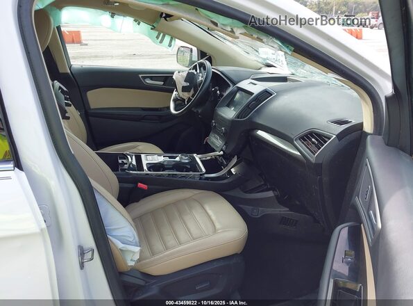 2FMPK4J98LBA77811 2020 FORD EDGE White წინა სალონის ხედი