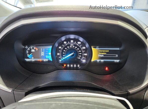 2FMPK4J99LBB15918 2020 FORD EDGE White ხელსაწყოთა პანელის ხედი