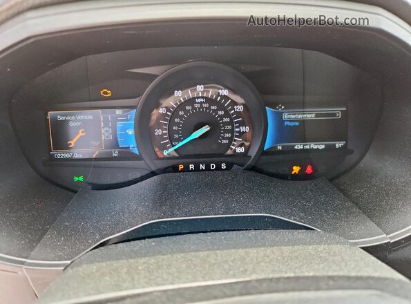 2FMPK4J9XRBA12287 2024 FORD EDGE Silver Вид щитка приладів